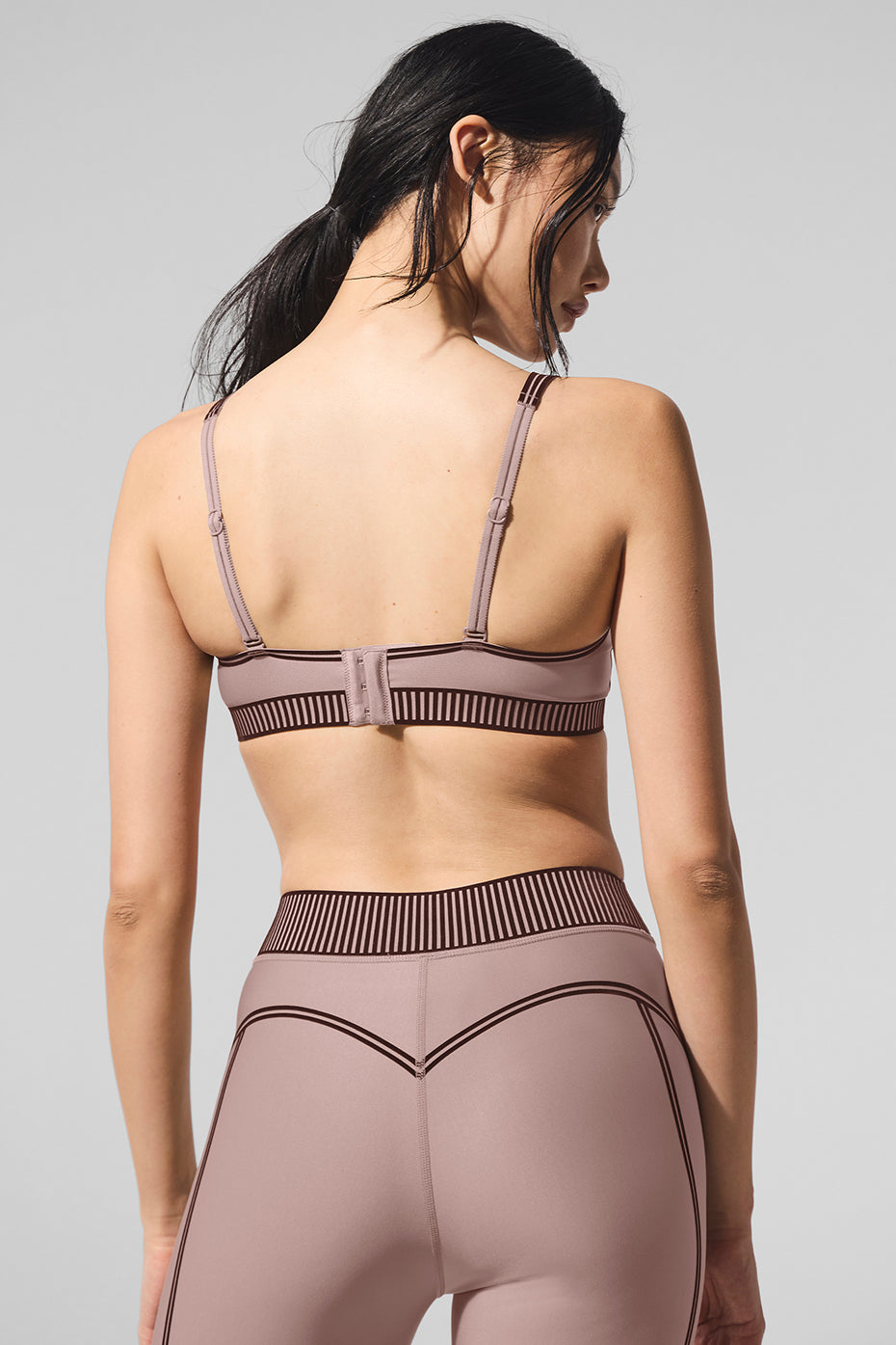 Airlift Line Up Sports Bra — Taupe