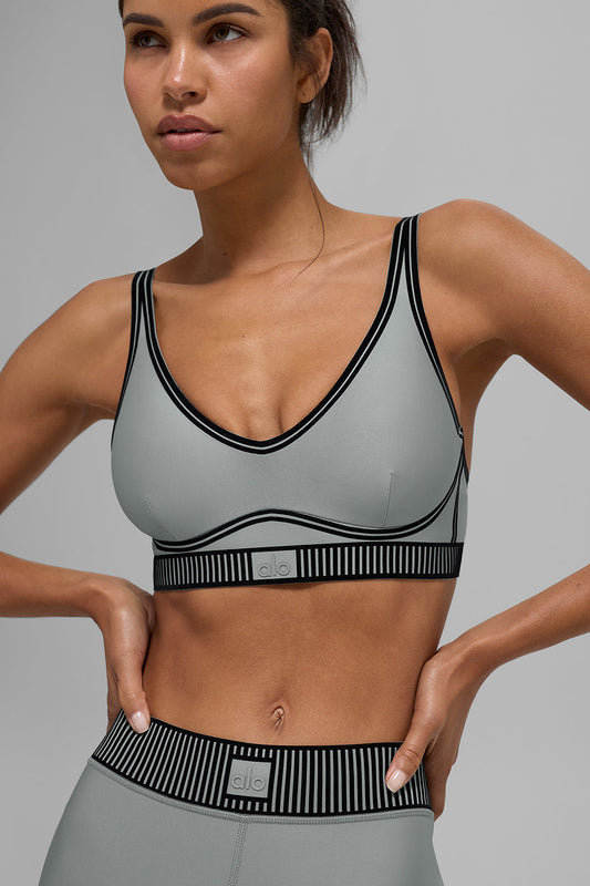 Airlift Line Up Sports Bra — Lunar Grey
