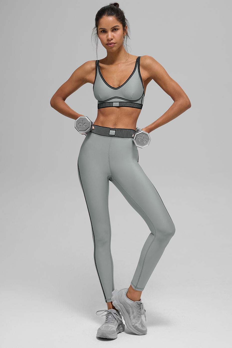 Airlift Line Up Sports Bra — Lunar Grey
