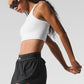 Seamless Delight High Neck Sports Bra — White