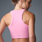 Seamless Delight High Neck Sports Bra — Sweet Pink