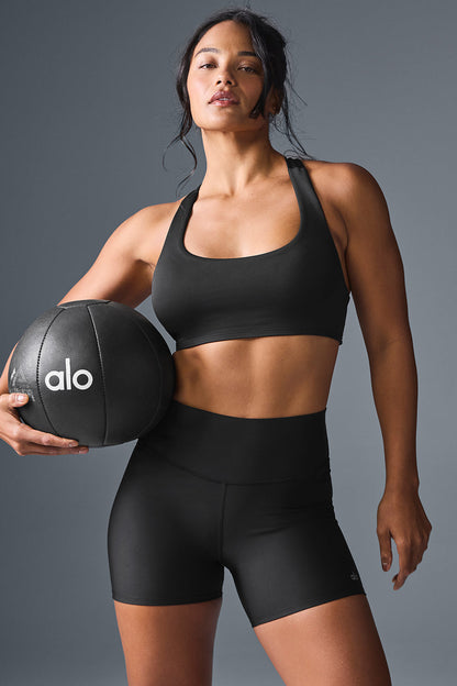 Airlift Advantage Racerback Sports Bra — Black