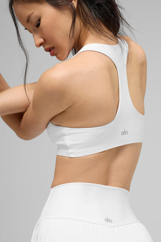 Airlift Advantage Racerback Sports Bra — White