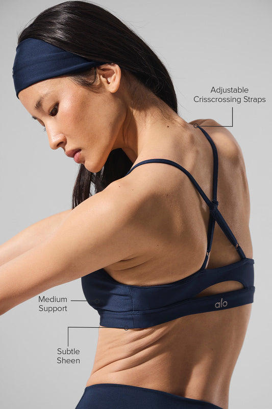 Airlift Intrigue Sports Bra — Navy