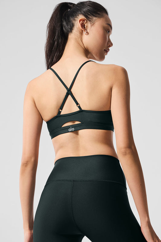Airlift Intrigue Sports Bra — Charcoal Green