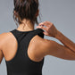 Goddess Ribbed Cropped Racerback Tank Top — Black
