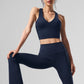 Airbrush Real Sports Bra Tank Top — Navy