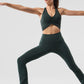 Wild Thing Sports Bra — Charcoal Green
