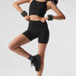 Seamless Ribbed Favorite Sports Bra Tank Top — Black
