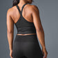 Seamless Ribbed Favorite Sports Bra Tank Top — Black