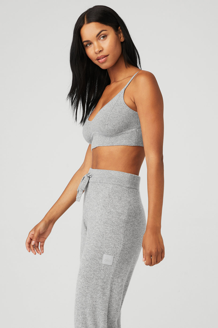 Cashmere Jet Set Sports Bra — Dove Grey Heather