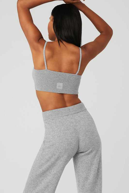 Cashmere Jet Set Sports Bra — Dove Grey Heather