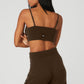 Cashmere Jet Set Sports Bra — Espresso