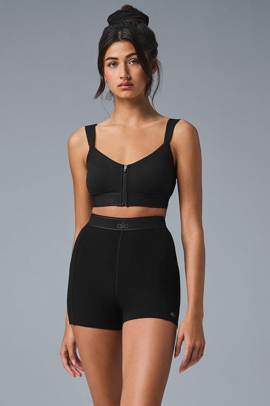 Alosoft Molded Showcase Sports Bra — Black
