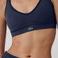 Seamless Ribbed Favorite Sports Bra — Navy