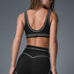 Airbrush Heart Throb Sports Bra — Black/White