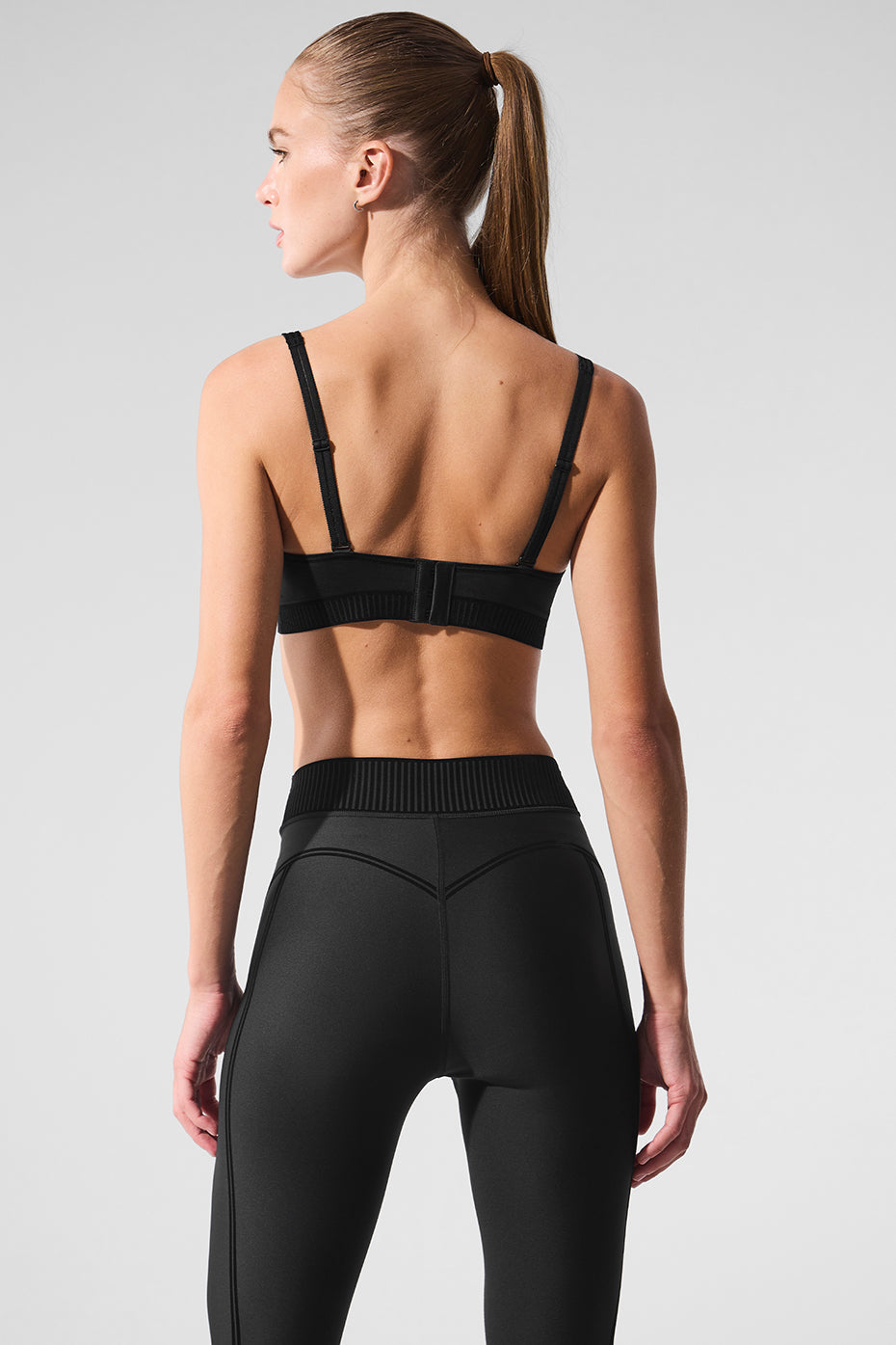 Airlift Line Up Sports Bra — Black