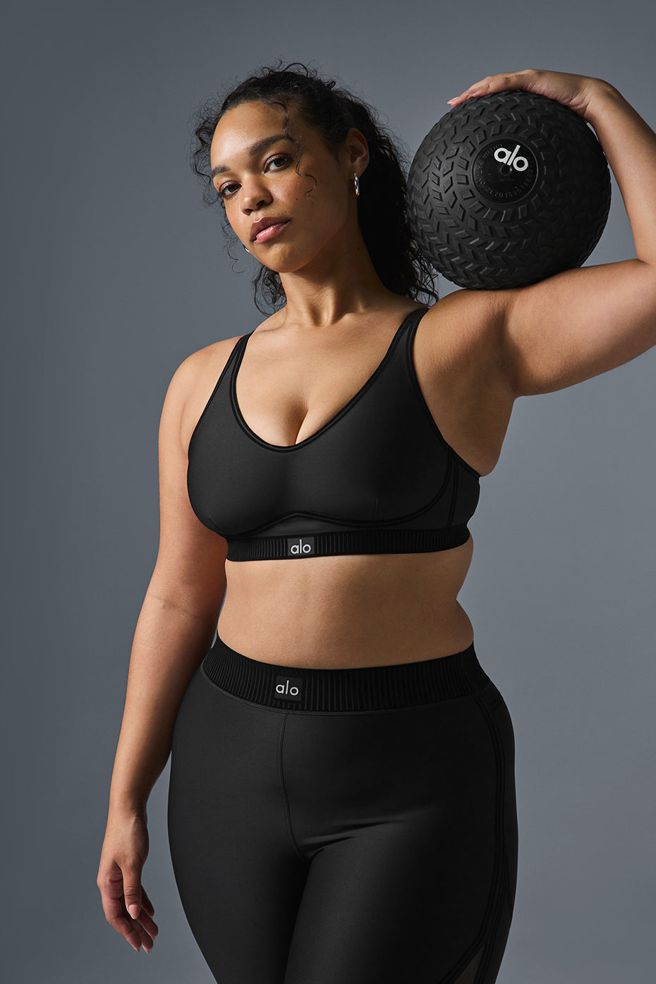 Airlift Line Up Sports Bra — Black