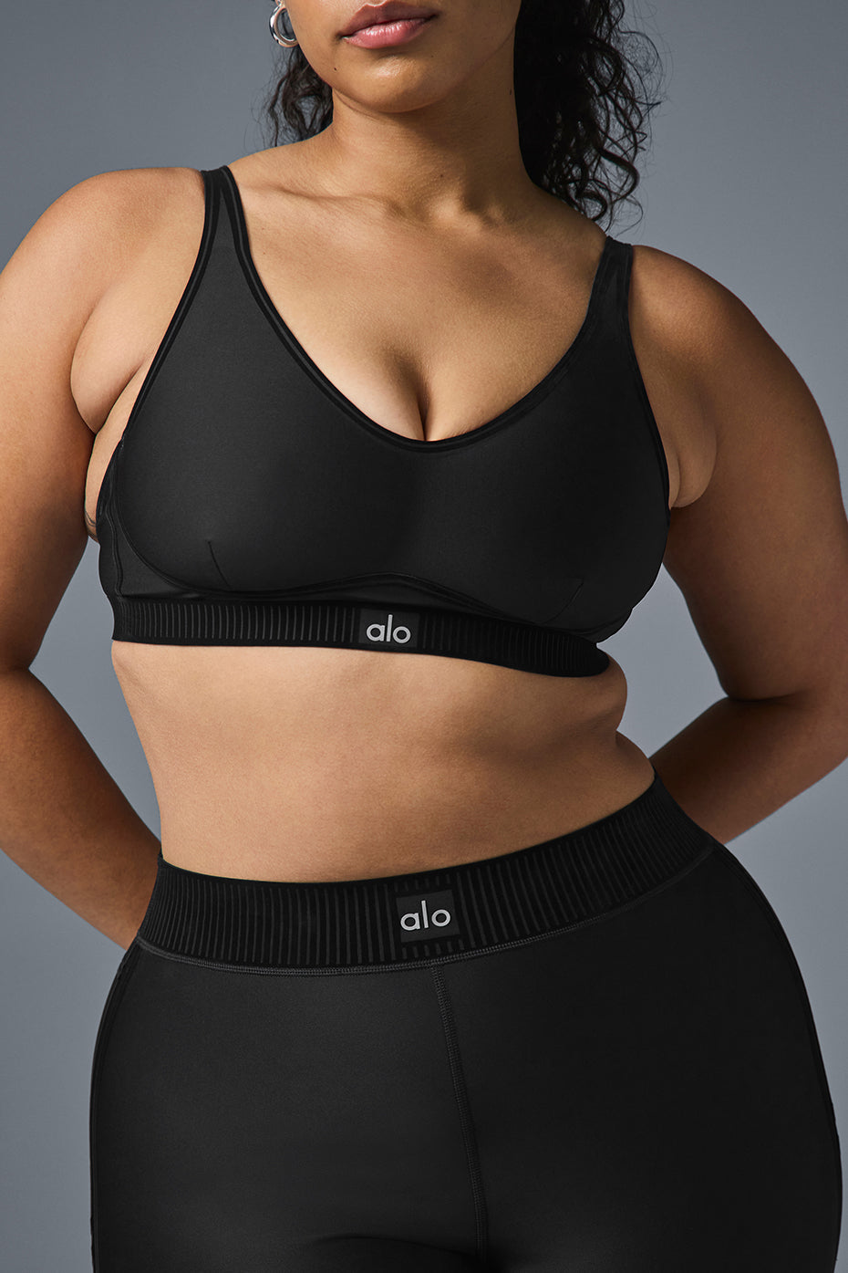 Airlift Line Up Sports Bra — Black