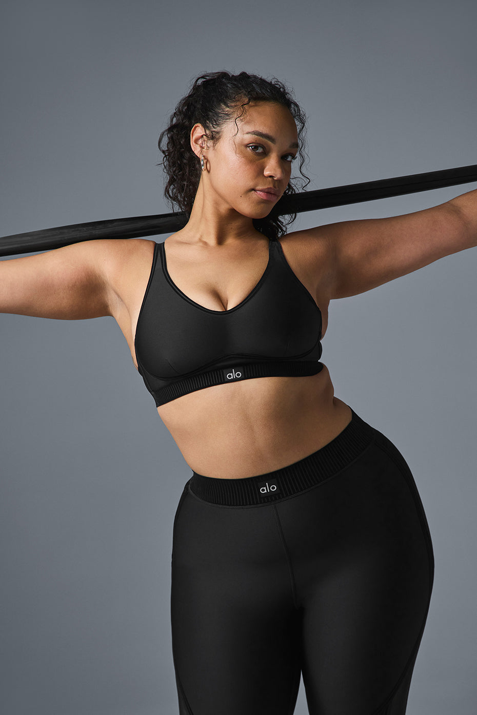 Airlift Line Up Sports Bra — Black