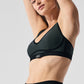 Airlift Line Up Sports Bra — Charcoal Green