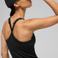 Seamless Ribbed Favorite Full Length Sports Bra Tank Top — Black