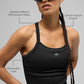 Seamless Ribbed Favorite Full Length Sports Bra Tank Top — Black