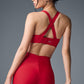 Airlift Strength Sports Bra — Bold Red