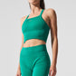 Seamless Ribbed Favorite Sports Bra Tank Top — Spruce Green