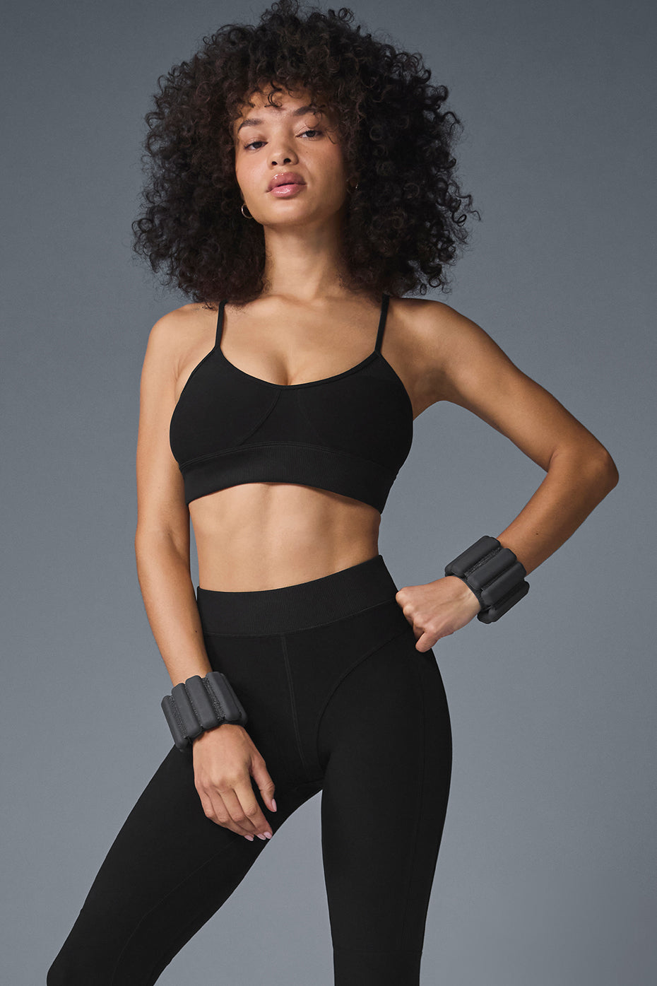 Alosoft Head Start Sports Bra — Black