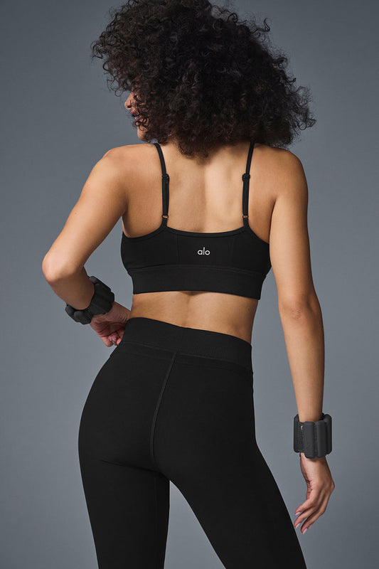 Alosoft Head Start Sports Bra — Black