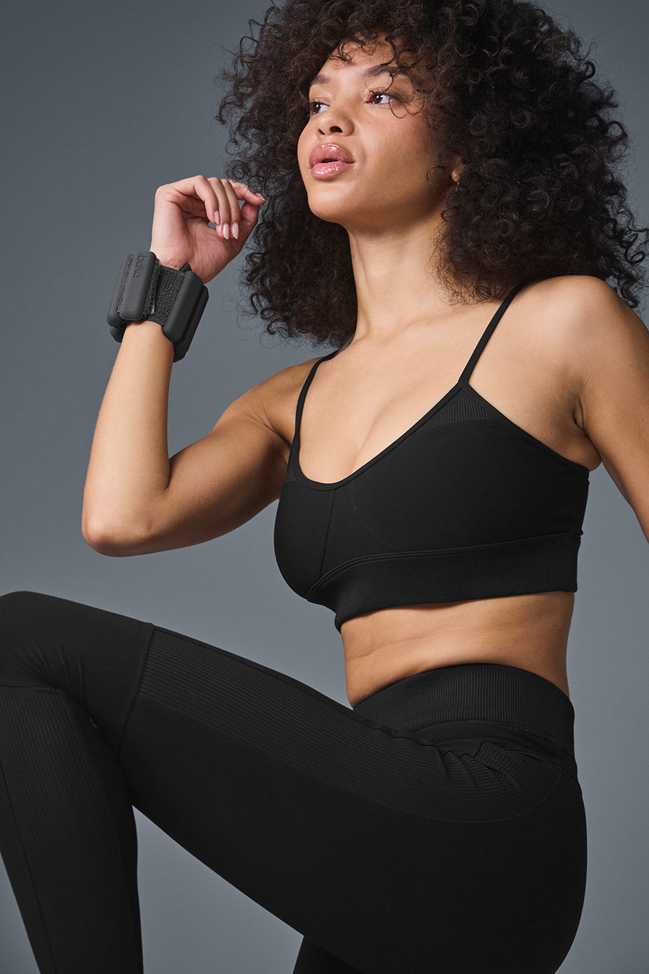 Alosoft Head Start Sports Bra — Black