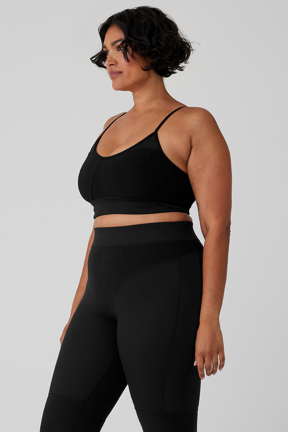 Alosoft Head Start Sports Bra — Black
