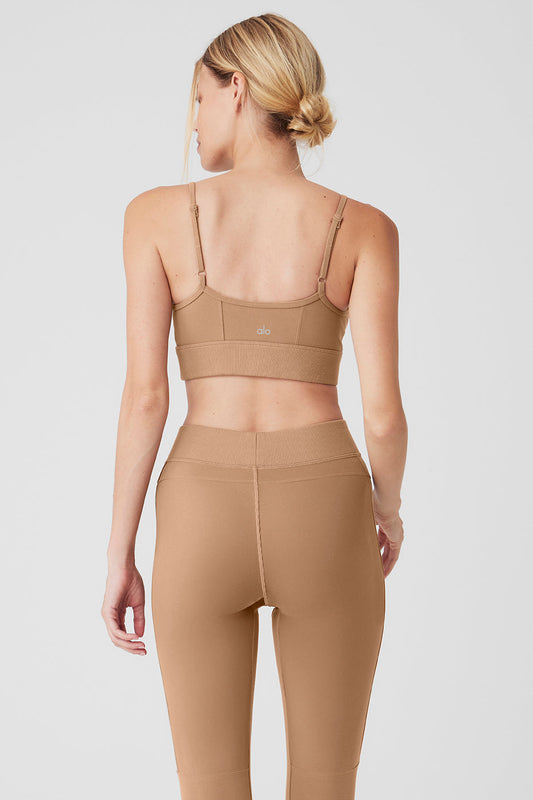 Alosoft Head Start Sports Bra — Toasted Almond