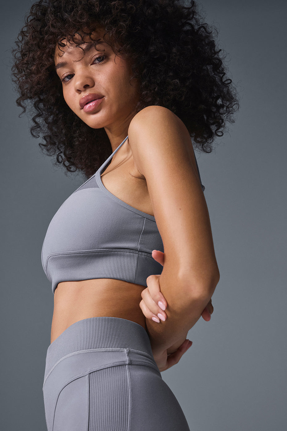 Alosoft Head Start Sports Bra — Fog