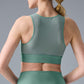 Airlift Mesh Coastline Sports Bra — Botanical Green