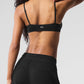 Sheer Glow Sports Bra — Black