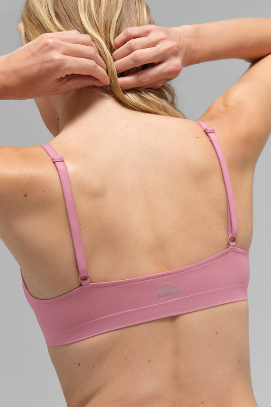 Sheer Glow Sports Bra — Pink Wild Rose