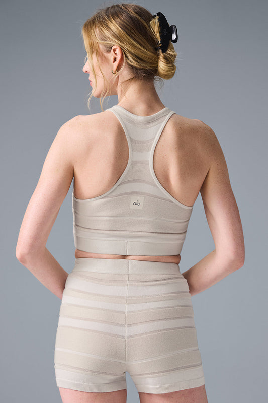 Sport Play Knit Sports Bra — Ivory/Alabaster