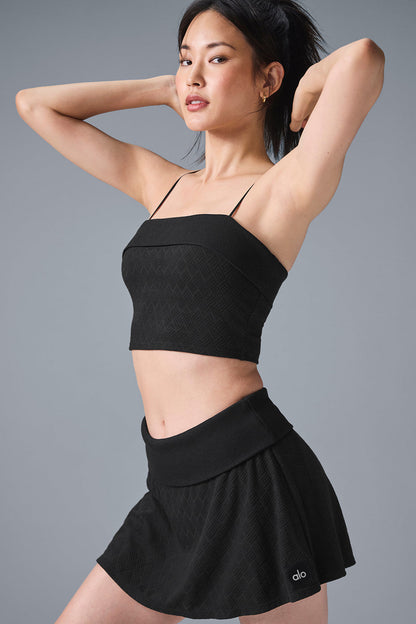Doubles Only Sports Bra Tank Top — Black