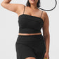 Doubles Only Sports Bra Tank Top — Black