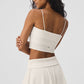 Doubles Only Sports Bra Tank Top — Ivory