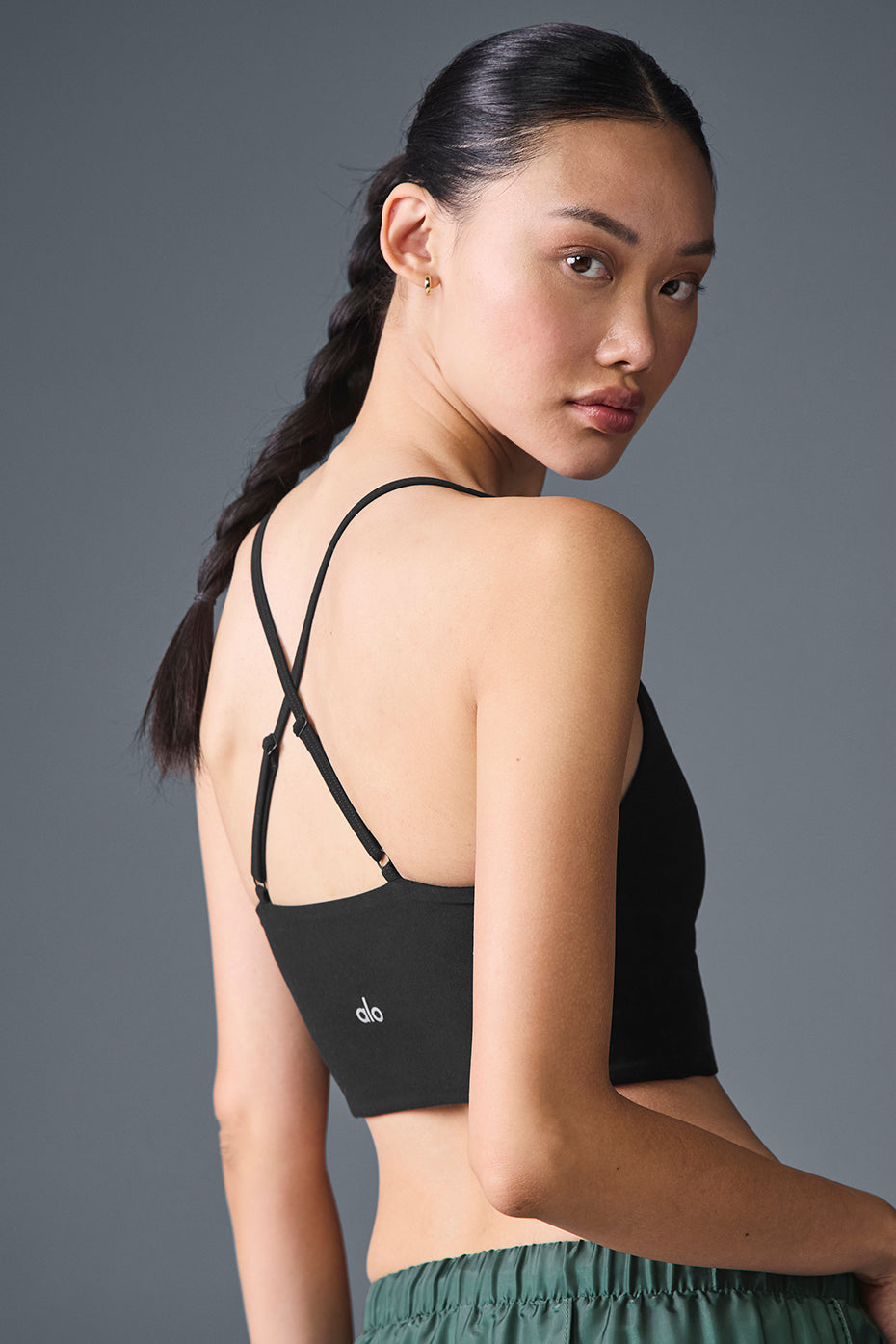 Alosoft Highlight Sports Bra — Black