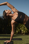 Alosoft Highlight Sports Bra — Black