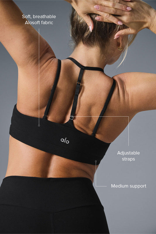 Alosoft Spotlight Sports Bra — Black
