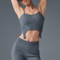Denim Knit Garter Tank Top — Steel Grey/Anthracite