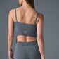 Denim Knit Garter Tank Top — Steel Grey/Anthracite