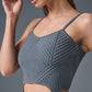 Denim Knit Garter Tank Top — Steel Grey/Anthracite