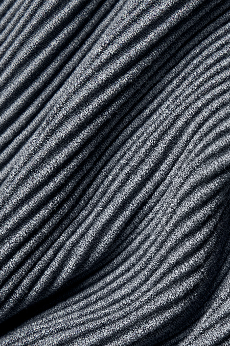Denim Knit Garter Tank Top — Steel Grey/Anthracite