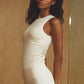 Ribbed En Pointe Tank Top — Ivory